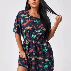 SHEIN dinosaur dress 3X